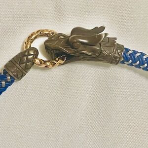 John Hardy Blue and Gold Naga Dragon Bracelet